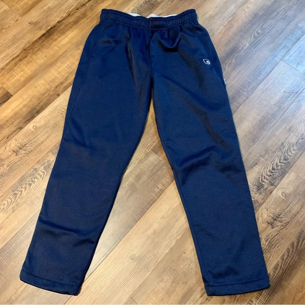 AND1 Men’s Fleece Lined Joggers Athletic Pants Navy Size Large